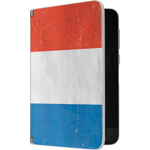 Netherlands Flag Distressed Surface Duo Skin