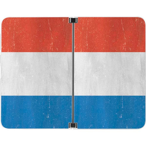 Netherlands Flag Distressed Surface Duo Skin