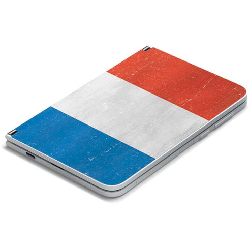 Netherlands Flag Distressed Surface Duo Skin