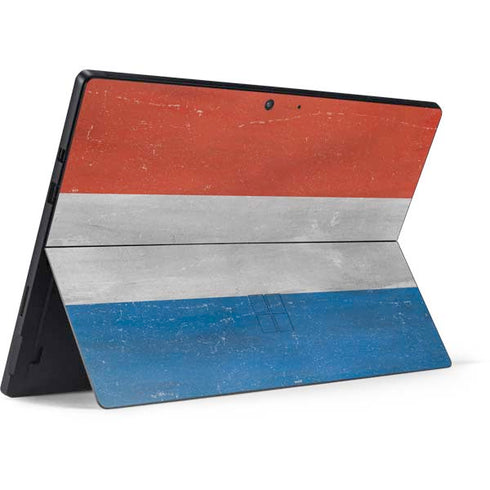 Netherlands Flag Distressed Surface Pro 7 Skin