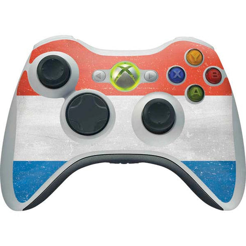 Netherlands Flag Distressed Xbox 360 Wireless Controller Skin