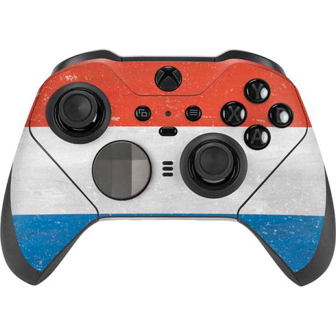 Netherlands Flag Distressed Xbox Elite Wireless Controller Series 2 Skin