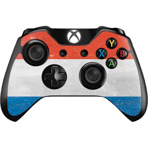 Netherlands Flag Distressed Xbox One Controller Skin