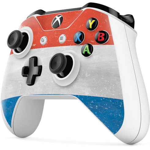 Netherlands Flag Distressed Xbox One S All-Digital Edition Bundle Skin