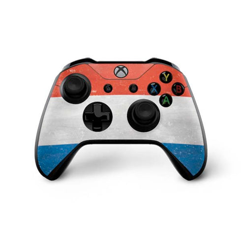 Netherlands Flag Distressed Xbox One X Controller Skin