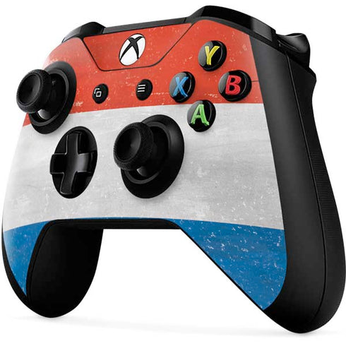 Netherlands Flag Distressed Xbox One X Controller Skin