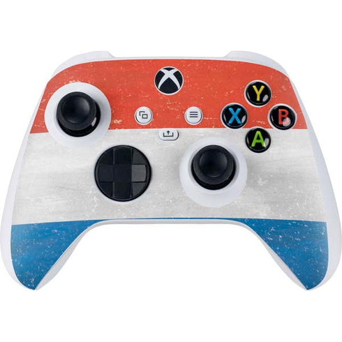 Netherlands Flag Distressed Xbox Series S Controller Skin
