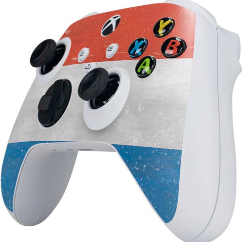 Netherlands Flag Distressed Xbox Series S Controller Skin