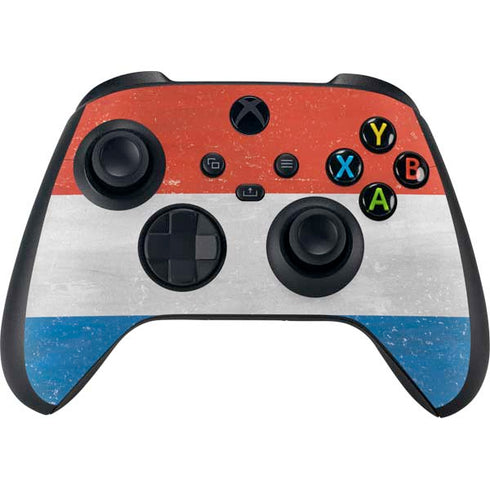 Netherlands Flag Distressed Xbox Series X Controller Skin
