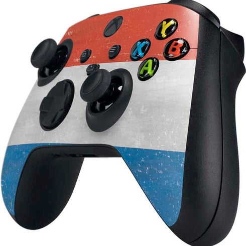 Netherlands Flag Distressed Xbox Series X Controller Skin