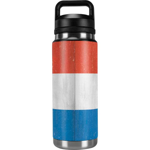 Netherlands Flag Distressed YETI Rambler 26oz Bottle Skin