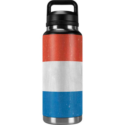 Netherlands Flag Distressed YETI Rambler 36oz Bottle Skin
