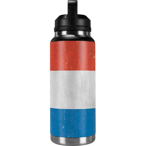 Netherlands Flag Distressed YETI Rambler 36oz Bottle Skin