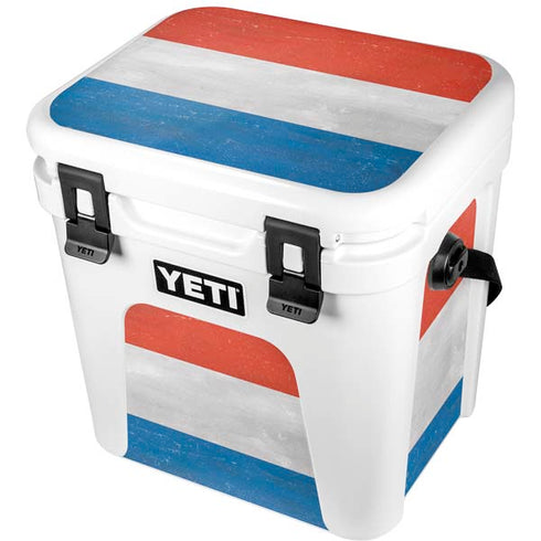 Netherlands Flag Distressed YETI Roadie 24 Hard Cooler Skin