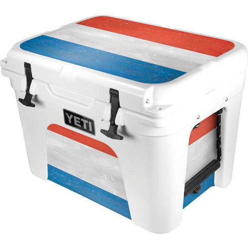 Netherlands Flag Distressed YETI Tundra 35 Hard Cooler Skin