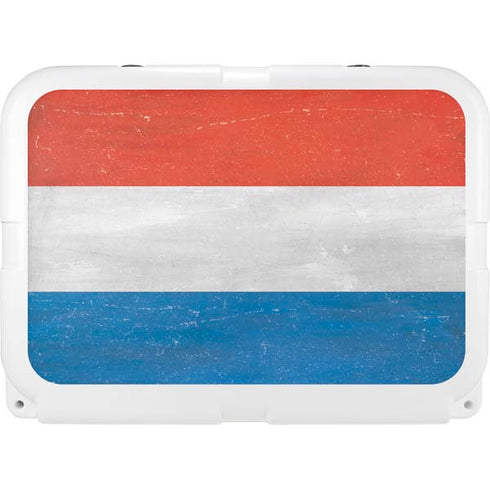 Netherlands Flag Distressed YETI Tundra 35 Hard Cooler Skin