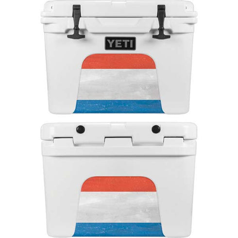 Netherlands Flag Distressed YETI Tundra 35 Hard Cooler Skin