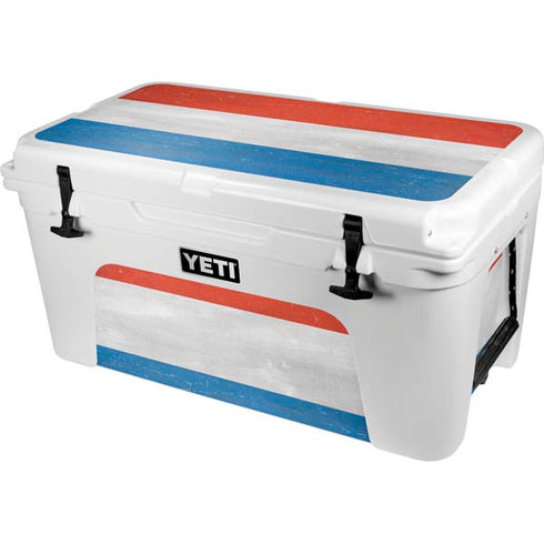 Netherlands Flag Distressed YETI Tundra 65 Hard Cooler Skin