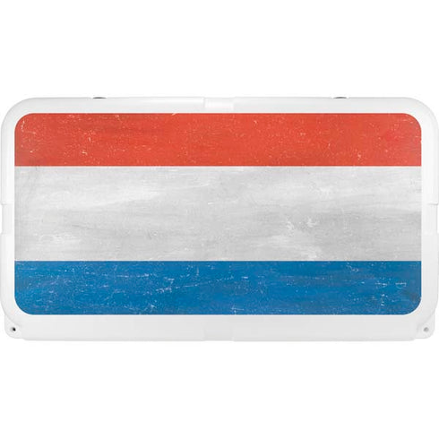 Netherlands Flag Distressed YETI Tundra 65 Hard Cooler Skin