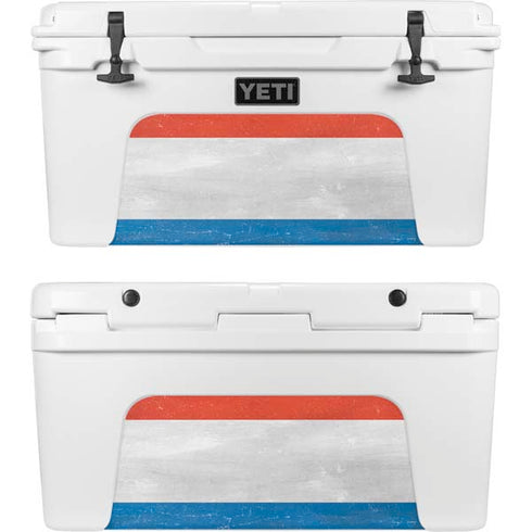 Netherlands Flag Distressed YETI Tundra 75 Hard Cooler Skin