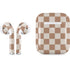 Neutral Checkered Apple AirPods 2 Skin