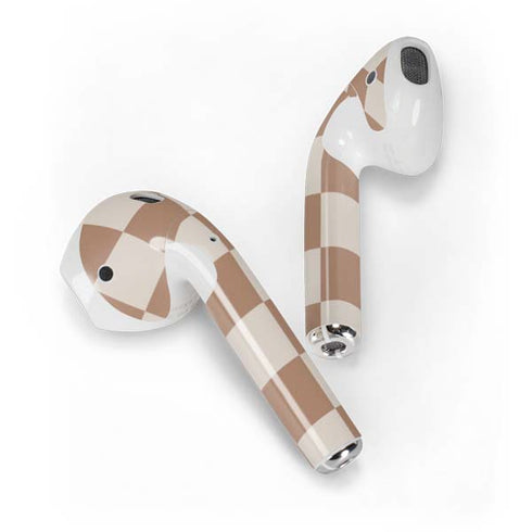 Neutral Checkered Apple AirPods 2 Skin