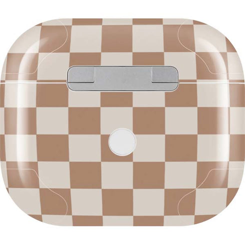 Neutral Checkered Apple AirPods (3rd Gen 2021) Skin