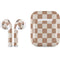 Neutral Checkered Apple AirPods Skin