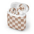 Neutral Checkered Apple AirPods Skin