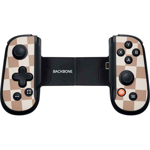 Neutral Checkered Backbone One for iPhone Game Controller Skin