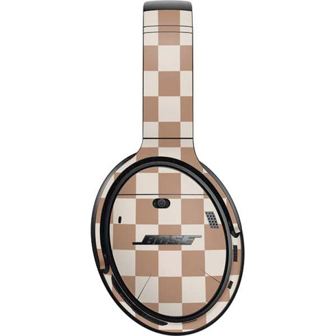 Neutral Checkered Bose QuietComfort 35 Headphones Skin