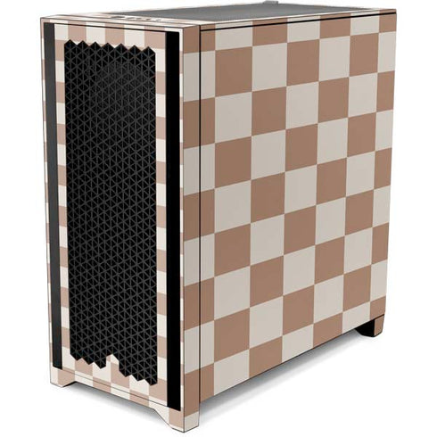 Neutral Checkered Corsair 4000D Tempered Glass Mid-Tower ATX Case Skin
