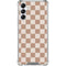 Neutral Checkered Galaxy A15 5G Clear Case