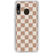 Neutral Checkered Galaxy A20 Clear Case