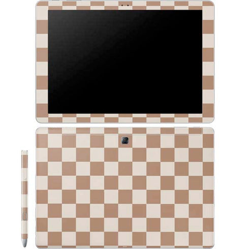Neutral Checkered Galaxy Book 12in Skin
