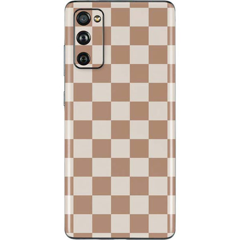 Neutral Checkered Galaxy S20 Fan Edition Skin