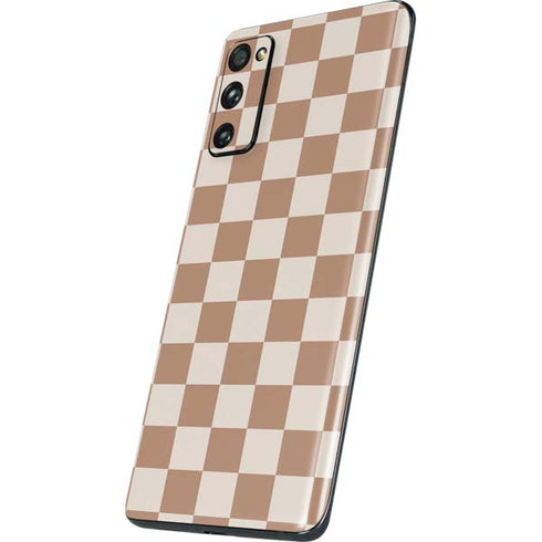 Neutral Checkered Galaxy S20 Fan Edition Skin