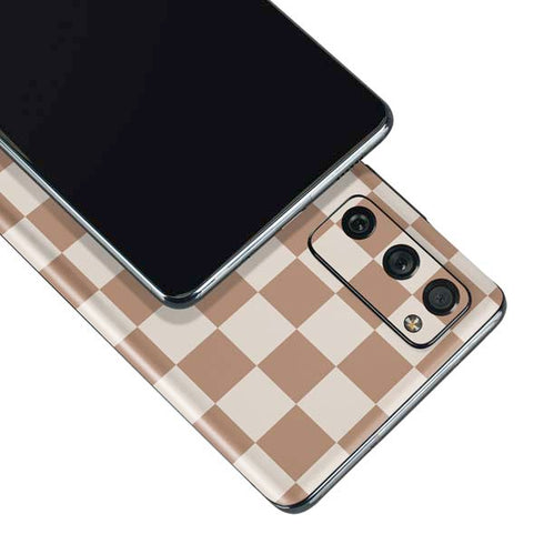 Neutral Checkered Galaxy S20 Fan Edition Skin