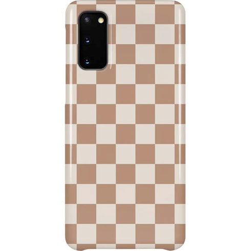 Neutral Checkered Galaxy S20 Lite Case