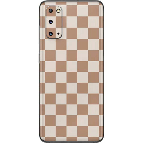 Neutral Checkered Galaxy S20 Skin