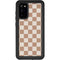 Neutral Checkered Galaxy S20 Waterproof Case