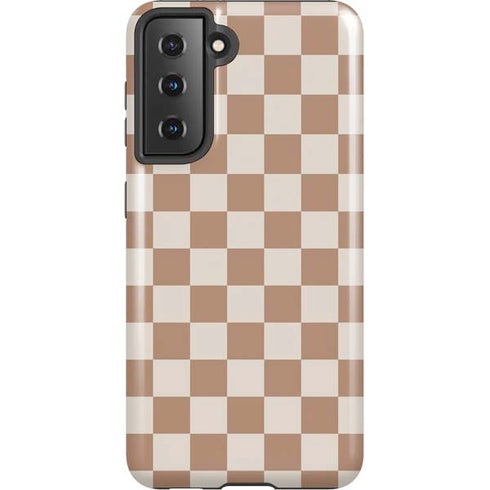Neutral Checkered Galaxy S21 5G Pro Case