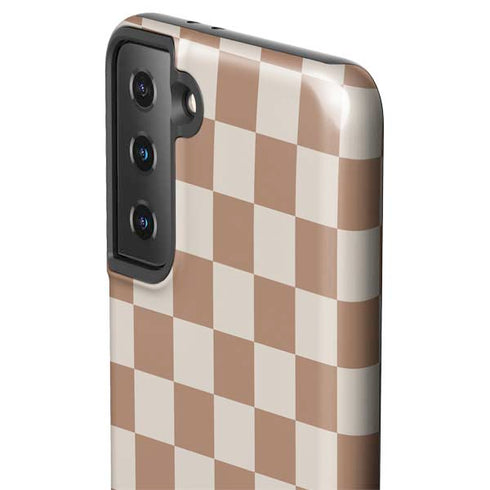Neutral Checkered Galaxy S21 Plus 5G Pro Case