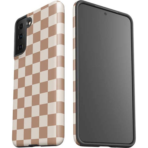 Neutral Checkered Galaxy S21 Plus 5G Pro Case