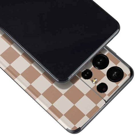 Neutral Checkered Galaxy S21 Ultra 5G Skin