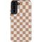 Neutral Checkered Galaxy S22 Plus Pro Case