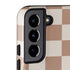 Neutral Checkered Galaxy S22 Plus Pro Case