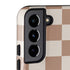 Neutral Checkered Galaxy S22 Pro Case