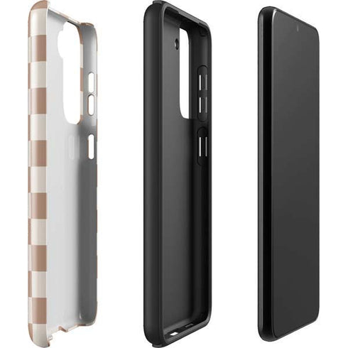 Neutral Checkered Galaxy S22 Pro Case