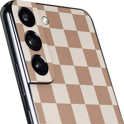 Neutral Checkered Galaxy S22 Skin
